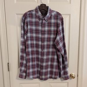 Black Brown 1826 Men's button Down Plaid Shirt